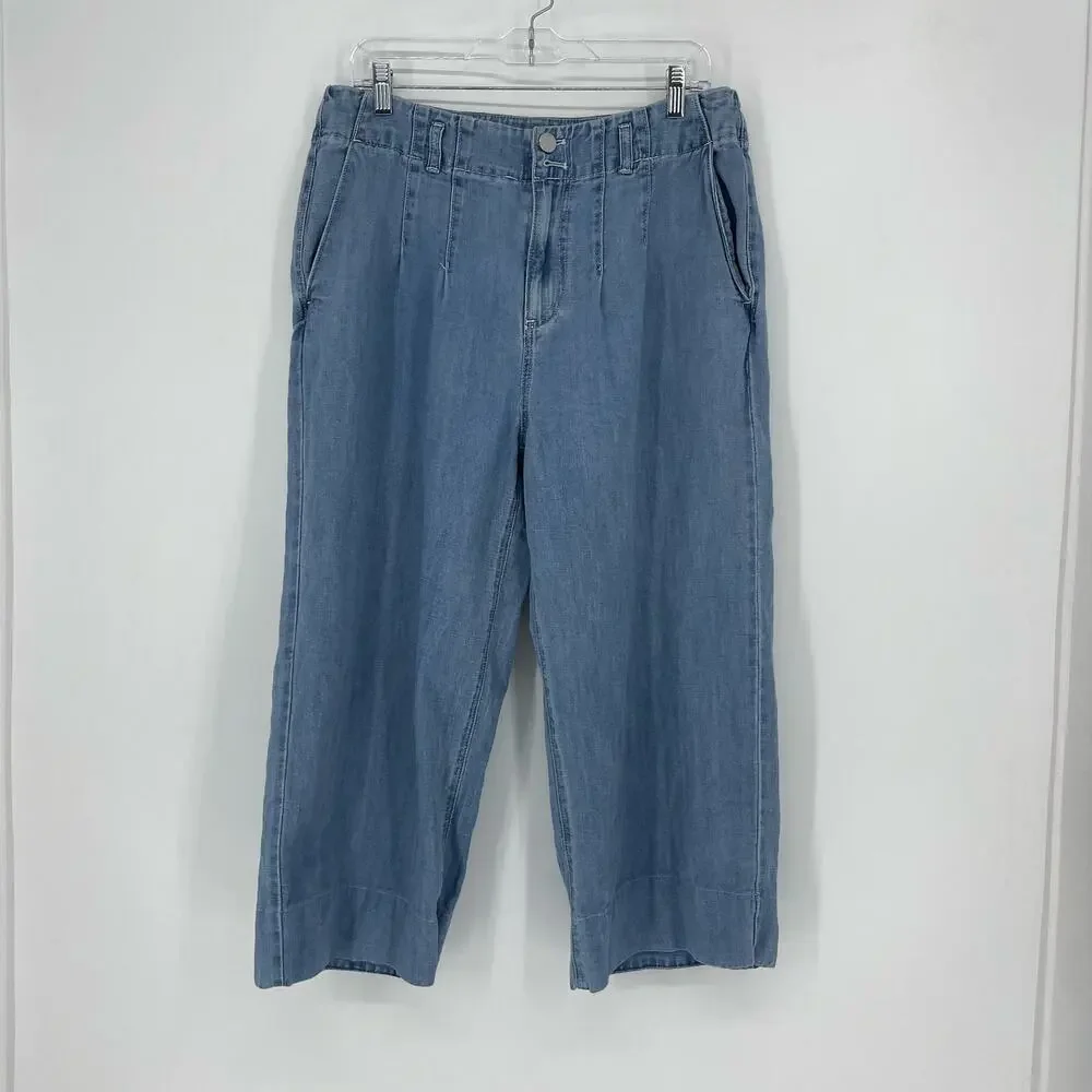 Loft High-Waisted Wide Leg Jean Size 31/12